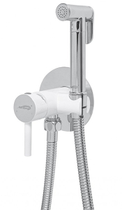 Смеситель встраиваемый Hansberge H3099W с гигиеническим душем