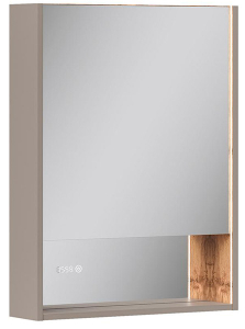 Шкаф-зеркало Equil Gleam LED 60.1D амарок / дуб вотан