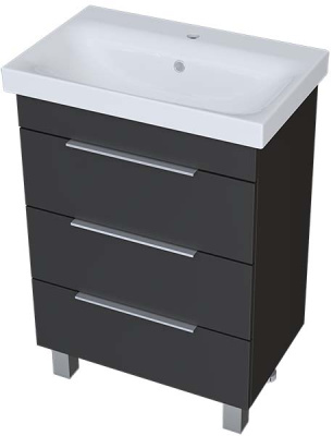 Тумба под умывальник 1Marka Gaula 60Н / 80Н 3я Black