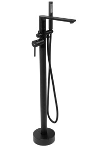 Смеситель для ванны Rea Flores black REA-B2711 напольный