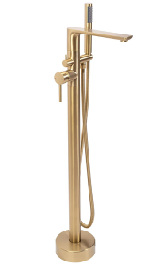 Смеситель для ванны Rea Flores gold matt REA-B2713 напольный