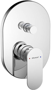 Смеситель скрытого монтажа Bravat Gina PB865104CP-2-ENG (2 функции)
