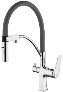 Смеситель для кухонной мойки Lemark Comfort LM3074C-Gray с подключением к системе очистки воды