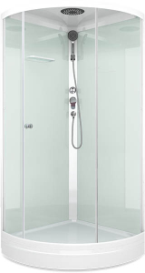 Душевая кабина Domani-Spa Simple 99 белая прозрачная
