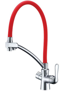 Смеситель для кухонной мойки Lemark Comfort LM3070C-Red с подключением к системе очистки воды