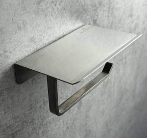 Держатель для туалетной бумаги Roxen RX-1001S с полкой для телефона