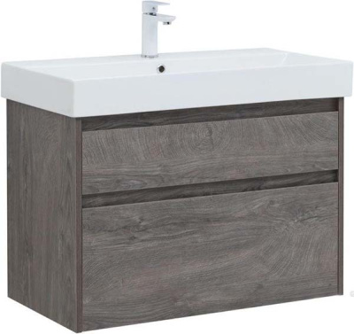 Тумба под умывальник Aquanet Nova Lite 60 / 75 / 85 / 100 2 ящика дуб рошелье