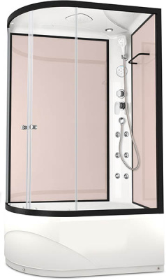 Душевая кабина Domani-Spa Delight 128 high pink capuchino