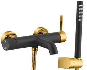 Смеситель для ванны Boheme Uno 463-BG Black Gold