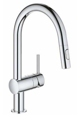 Смеситель для кухонной мойки Grohe Minta 32321002 / 32321DC2 с выдвижным изливом