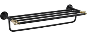 Полка для полотенец с держателем Fixsen Luksor FX-71615B