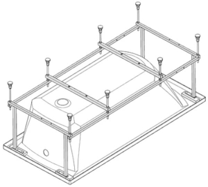 Монтажный комплект Santek Монако XL 170х75
