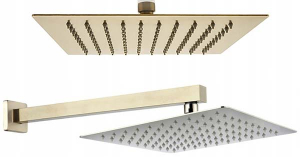 Верхний душ Rea Ultra Slim Black 30 / Gold 30