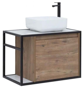 Тумба под умывальник Aquanet Nova Lite Loft 75 / 90 дуб рустикальный