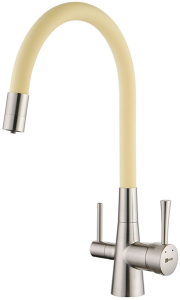 Смеситель для кухонной мойки Lemark Comfort LM3075BN-Beige с подключением к системе очистки воды