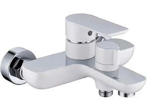 Смеситель для ванны Grocenberg GB8009WC белый / хром
