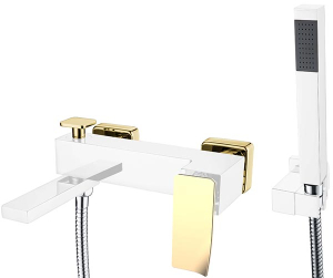 Смеситель для ванны Boheme Q 143-CRG.2 Chrome Gold
