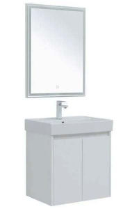 Комплект мебели Aquanet Nova Lite 60 / 75 2 двери белый глянец