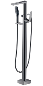 Смеситель для ванны Boheme Venturo 379-SGM Shine Gun Metall напольный