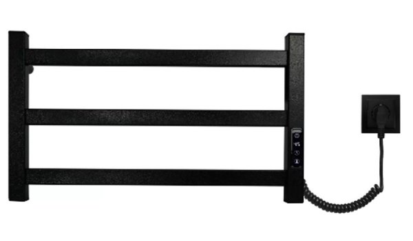 Полотенцесушитель Gloss&Reiter Е2.L.50x30.P3(П) Pro-line.Timer.Муар Black электрический (таймер)