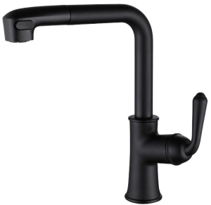Cмеситель для кухонной мойки Vivi Felice 0519 nero opaco с выдвижным изливом