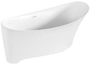 Ванна из искусственного камня BAS Иннова белая матовая Solid Surface