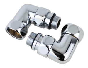 Комплект угловых американок для полотенцесушителей Stinox круглых 3/4"х1/2" Г/Ш