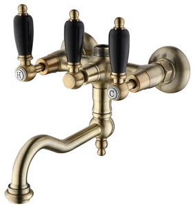 Смеситель для ванны Caprigo Adria-classic Black Edition 03B-518-VOT