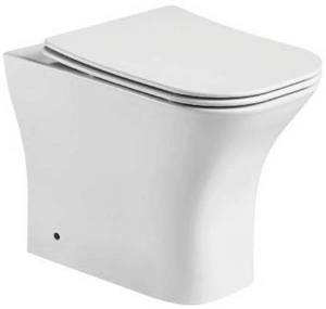 Приставной унитаз CeramaLux 215D безободковый (с крышкой SoftClose)