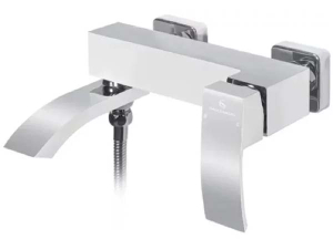 Смеситель для ванны Grocenberg GB8007WC белый / хром