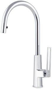 Смеситель для кухонной мойки Kaiser Merkur 27166 с выдвижным изливом