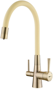 Смеситель для кухонной мойки Lemark Comfort LM3075B-Beige с подключением к системе очистки воды