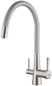 Смеситель для кухонной мойки Lemark Comfort LM3075BN-Silver с подключением к системе очистки воды