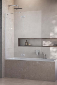 Душевая шторка на ванну Radaway Essenza Brushed Nickel PND II прозрачный