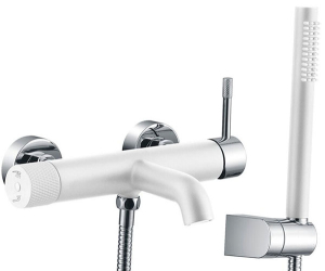 Смеситель для ванны Boheme Uno 463-WCR White Chrome