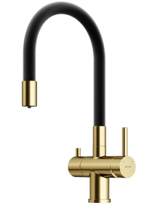 Смеситель для кухонной мойки Sancos Lucia SC4004BG с подключением к фильтру воды