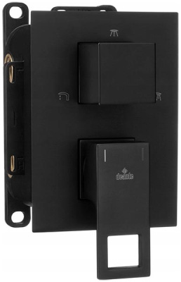 Смеситель встраиваемый Deante Anemon Bis Nero Box BXY NBZM наружная часть (3 функции)