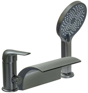 Смеситель на борт ванны Ganzer GZ24033-G на 3 отверстия
