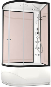 Душевая кабина Domani-Spa Delight 128 high pink capuchino