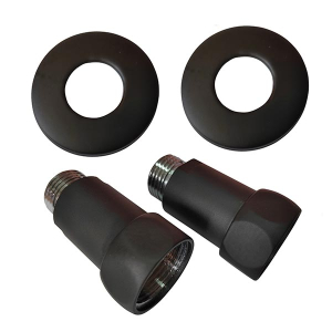 Комплект прямых американок 1"х1" Г/Ш черный