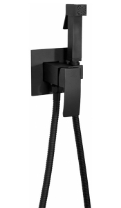 Смеситель встраиваемый Hansberge H3077BL с гигиеническим душем