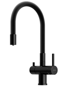 Смеситель для кухонной мойки Sancos Lucia SC4004MB с подключением к фильтру воды