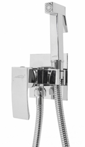 Смеситель встраиваемый Hansberge H3077C с гигиеническим душем