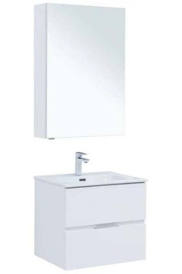 Комплект мебели Aquanet Алвита new 60 / 70 2 ящика белый матовый