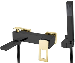 Смеситель для ванны Boheme Q 143-BG Black Gold