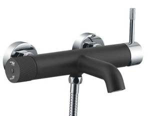 Смеситель для ванны Boheme Uno 463-BCR Black Chrome