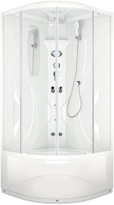 Душевая кабина Domani-Spa Elegance high, 90х90, прозрачный
