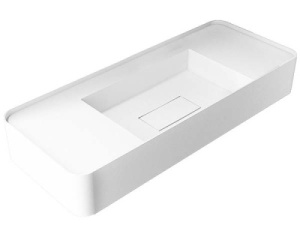 Умывальник Vincea Solid Surface VWB-6S380MW / VWB-6S312MW, 100х40