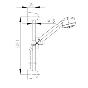Душевой гарнитур Armatura Symetric 841-140-00