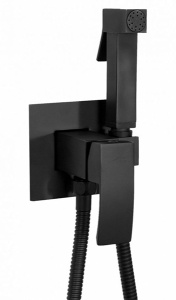 Смеситель встраиваемый Hansberge H3077BL с гигиеническим душем